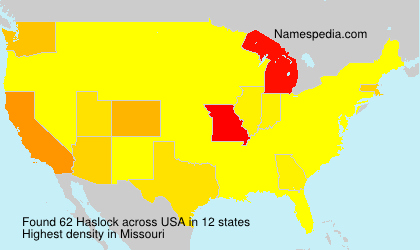 Surname Haslock in USA Surname Haslock in USA