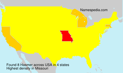 Surname Hasmer in USA Surname Hasmer in USA
