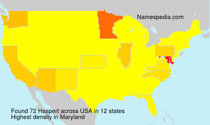 Surname Haspert in USA Surname Haspert in USA
