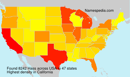Surname Hass in USA
