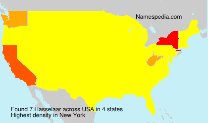 Surname Hasselaar in USA Surname Hasselaar in USA