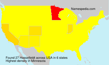 Surname Hasselfeldt in USA Surname Hasselfeldt in USA