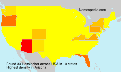 Surname Hasslacher in USA