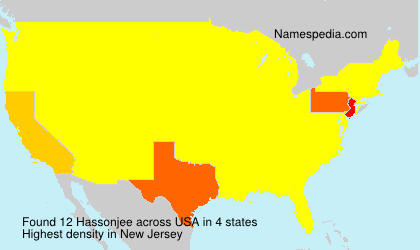 Surname Hassonjee in USA Surname Hassonjee in USA