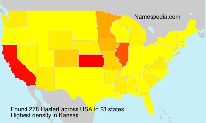 Surname Hastert in USA Surname Hastert in USA