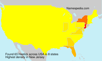 Surname Hastick in USA Surname Hastick in USA