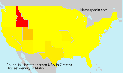 Surname Hastriter in USA Surname Hastriter in USA
