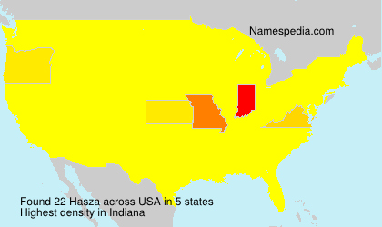 Surname Hasza in USA Surname Hasza in USA