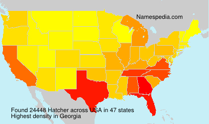 Surname Hatcher in USA Surname Hatcher in USA