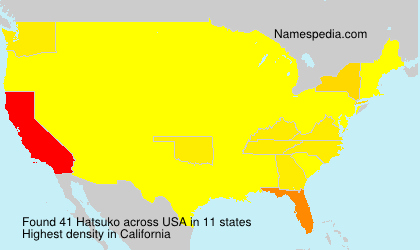 Surname Hatsuko in USA Surname Hatsuko in USA