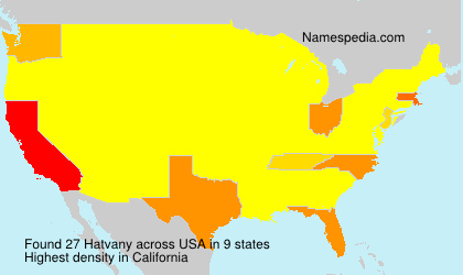 Surname Hatvany in USA Surname Hatvany in USA