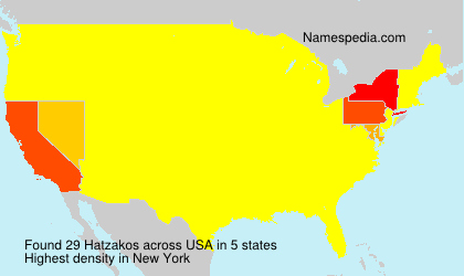 Surname Hatzakos in USA Surname Hatzakos in USA