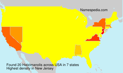 Surname Hatzimanolis in USA Surname Hatzimanolis in USA