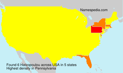 Surname Hatzopoulou in USA Surname Hatzopoulou in USA