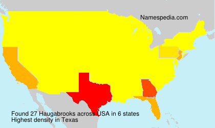 Surname Haugabrooks in USA Surname Haugabrooks in USA