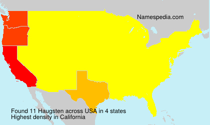 Surname Haugsten in USA Surname Haugsten in USA