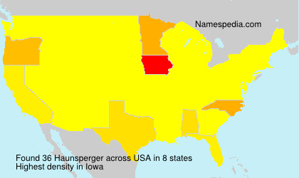Surname Haunsperger in USA Surname Haunsperger in USA