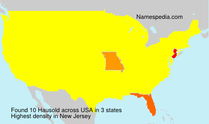 Surname Hausold in USA