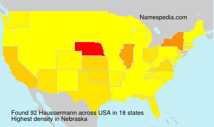 Surname Haussermann in USA Surname Haussermann in USA