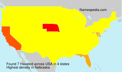 Surname Hausted in USA Surname Hausted in USA