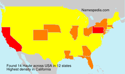 Surname Haute in USA Surname Haute in USA