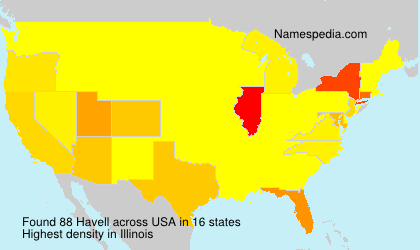 Surname Havell in USA Surname Havell in USA