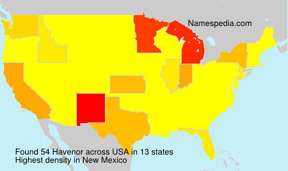 Surname Havenor in USA Surname Havenor in USA