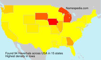 Surname Haverhals in USA Surname Haverhals in USA