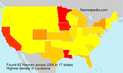 Surname Havnen in USA Surname Havnen in USA