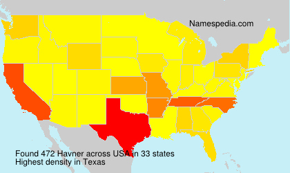Surname Havner in USA Surname Havner in USA