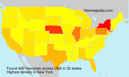 Surname Havranek in USA Surname Havranek in USA