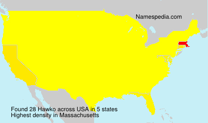 Surname Hawko in USA Surname Hawko in USA