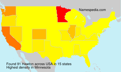 Surname Hawton in USA Surname Hawton in USA