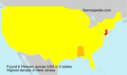 Surname Hawzen in USA Surname Hawzen in USA
