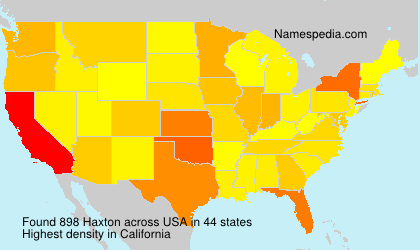 Surname Haxton in USA Surname Haxton in USA