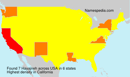 Surname Hayajneh in USA Surname Hayajneh in USA