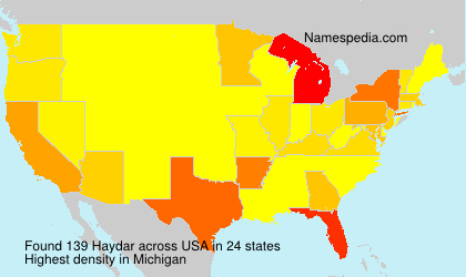 Surname Haydar in USA Surname Haydar in USA