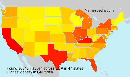 Surname Hayden in USA