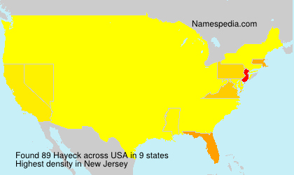Surname Hayeck in USA Surname Hayeck in USA