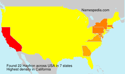 Surname Hayfron in USA Surname Hayfron in USA