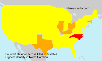 Surname Hayibor in USA Surname Hayibor in USA