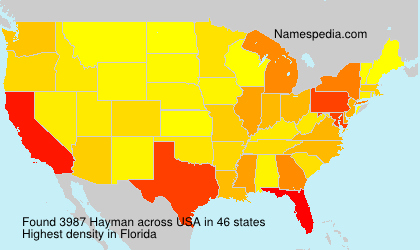 Surname Hayman in USA Surname Hayman in USA