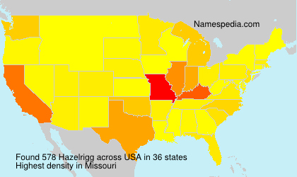 Surname Hazelrigg in USA Surname Hazelrigg in USA