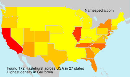 Surname Hazlehurst in USA Surname Hazlehurst in USA