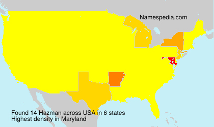 Surname Hazman in USA Surname Hazman in USA