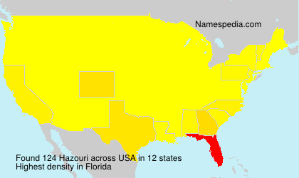 Surname Hazouri in USA Surname Hazouri in USA