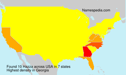 Surname Hazza in USA Surname Hazza in USA