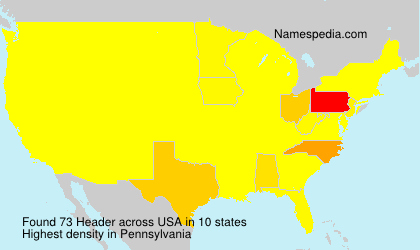 Surname Header in USA Surname Header in USA