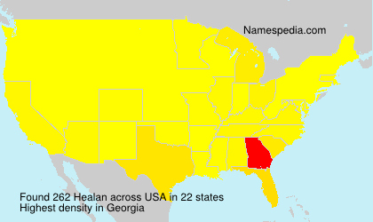 Familiennamen Healan - USA