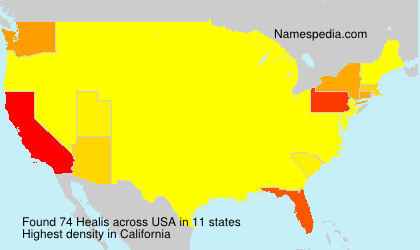 Surname Healis in USA Surname Healis in USA